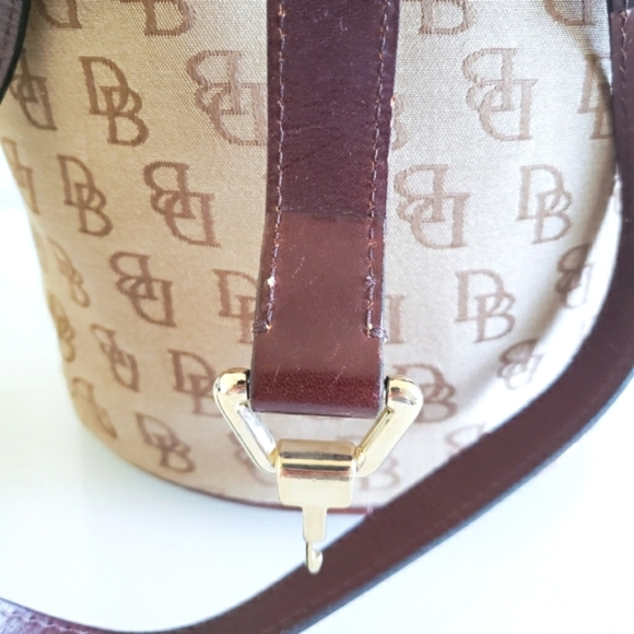 Dooney & Bourke Bucket Bag Monogram Vintage Classic Handbag Purse Signature Logo - Picture 12 of 17